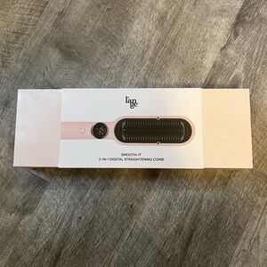 Lange Smooth It 2 In 1 Straightening Comb Black Digital Dual Voltage